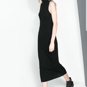 Charcoal grey sweater dress